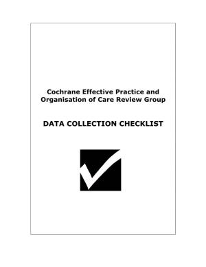 (EPOC) Data Collection Checklist