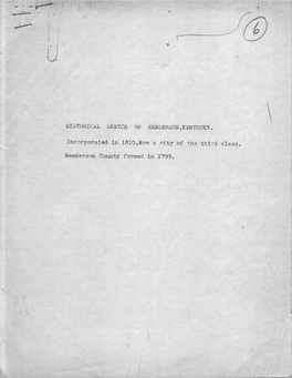 Henderson County Formed in 1799