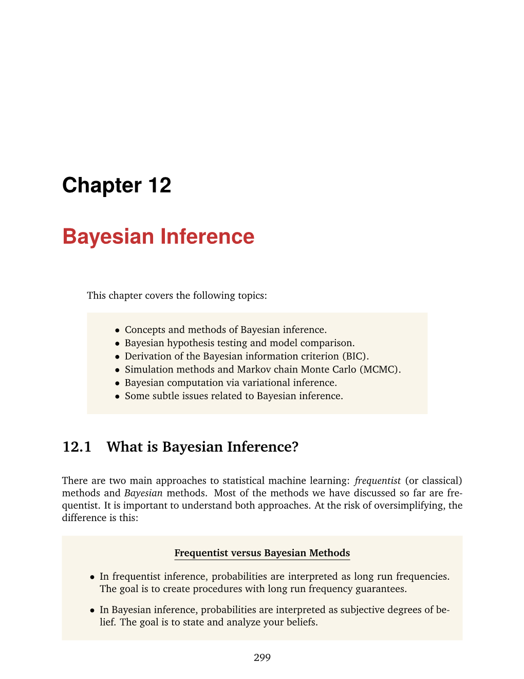 Bayesian Inference