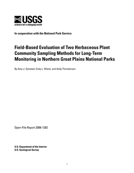Field-Based Evaluation of Two Herbaceous Plant Community Sampling Methods for Long-Term Monitoring in Northern Great Plains National Parks