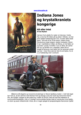 Indiana Jones Og Krystalkraniets Kongerige