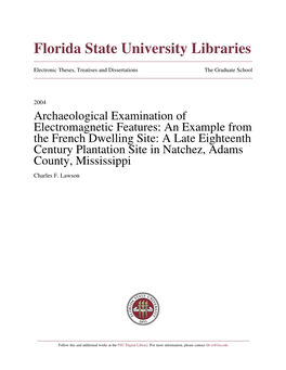 Archaeological Examination of Electromagnetic Features: An