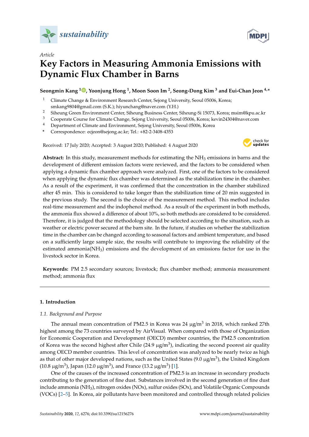 Key Factors in Measuring Ammonia Emissions with Dynamic Flux Chamber in Barns