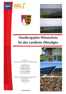 Handlungsplan Klimaschutz Für Den Landkreis Oberallgäu