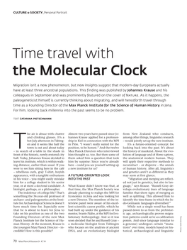 Time Travel with the Molecular Clock