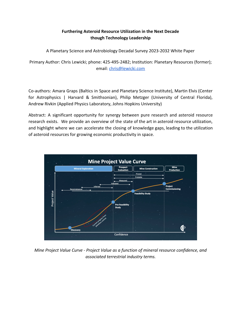 Furthering Asteroid Resource Utilization in the Next Decade Though Technology Leadership