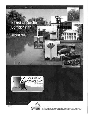 BAYOU LAFOURCHE CORRIDOR PLAN ASCENSION, ASSUMPTION, and LAFOURCHE PARISHES State of Louisiana