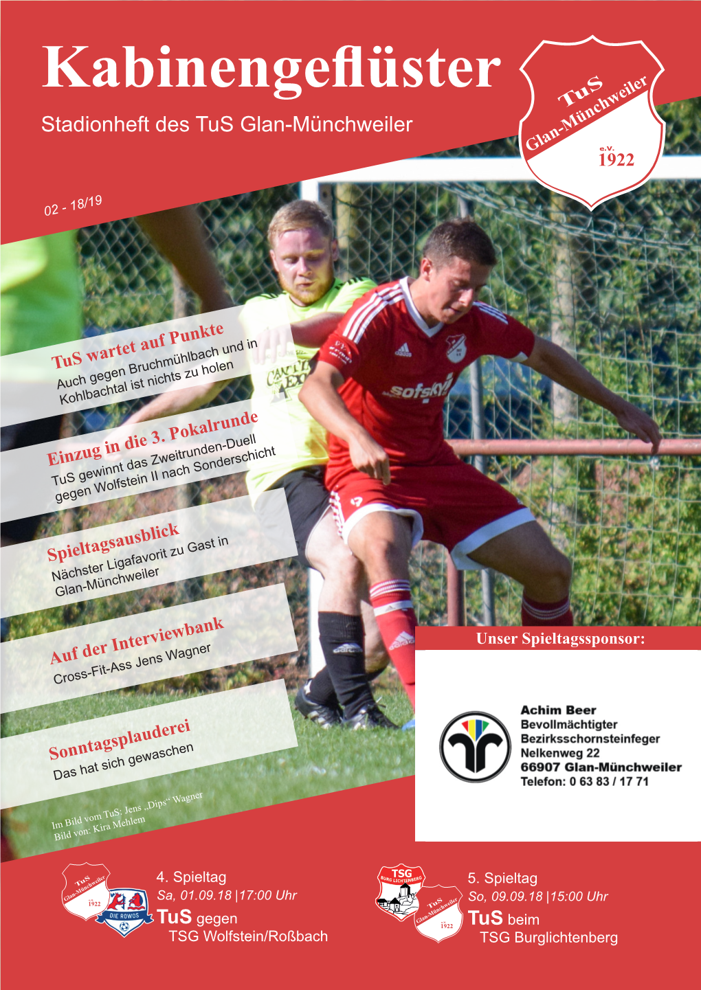 Unsere Spieltagssponsoren 2018/2019