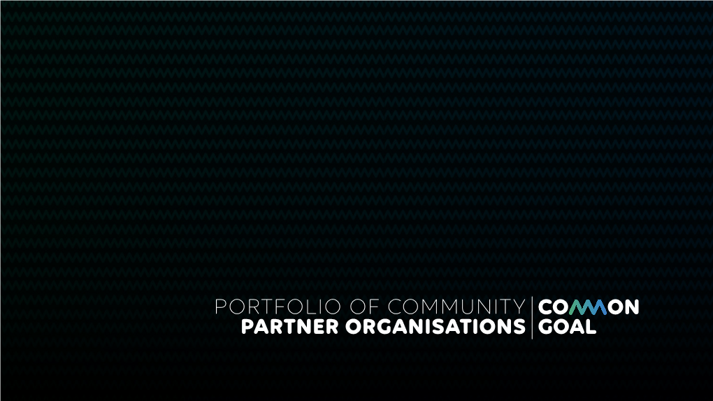 Portfolio of Community Partner Organisations 2