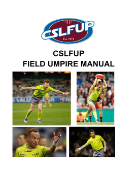 Cslfup Field Umpire Manual