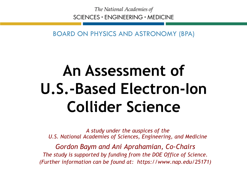 Electron-Ion Collider Science