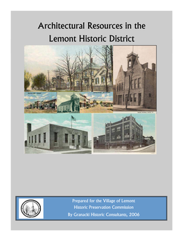 Architectural Resources in the Lemont Historic District