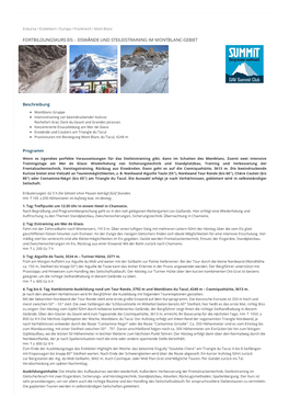 Eiswände Und Steileistraining Im Montblanc-Gebiet | DAV Summit Club