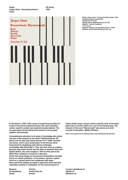 Museum-Gestaltung Jürgen Uhde – Konzertante Klaviermusik