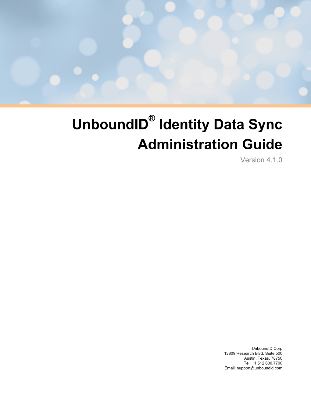 Unboundid Identity Data Sync Administration Guide