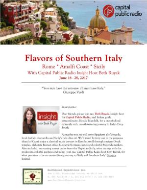 Flavors of Southern Italy