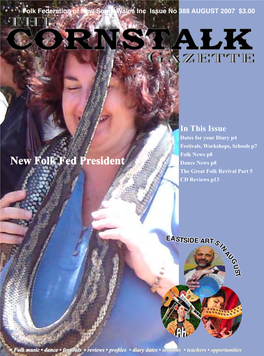 New Folk Fed President Dance News P8 the Great Folk Revival Part 5 CD Reviews P13