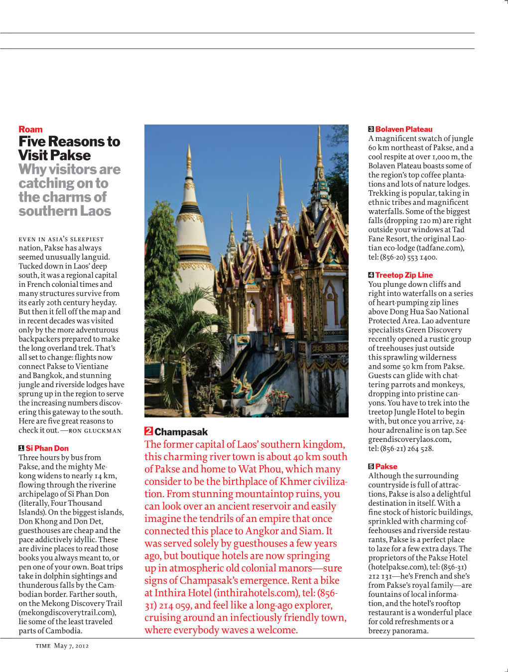 Five Reasons to Visit Pakse Why Visitors Are Catching on to The