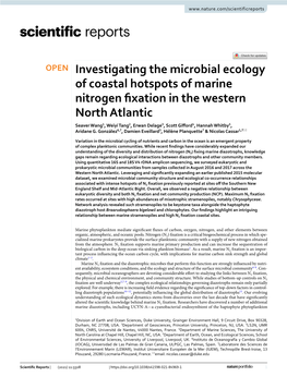 Investigating the Microbial Ecology of Coastal Hotspots of Marine Nitrogen