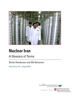 Nuclear Iran a Glossary of Terms