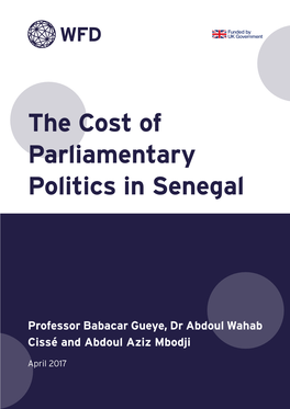 The Cost of Parliamentary Politics in Senegal