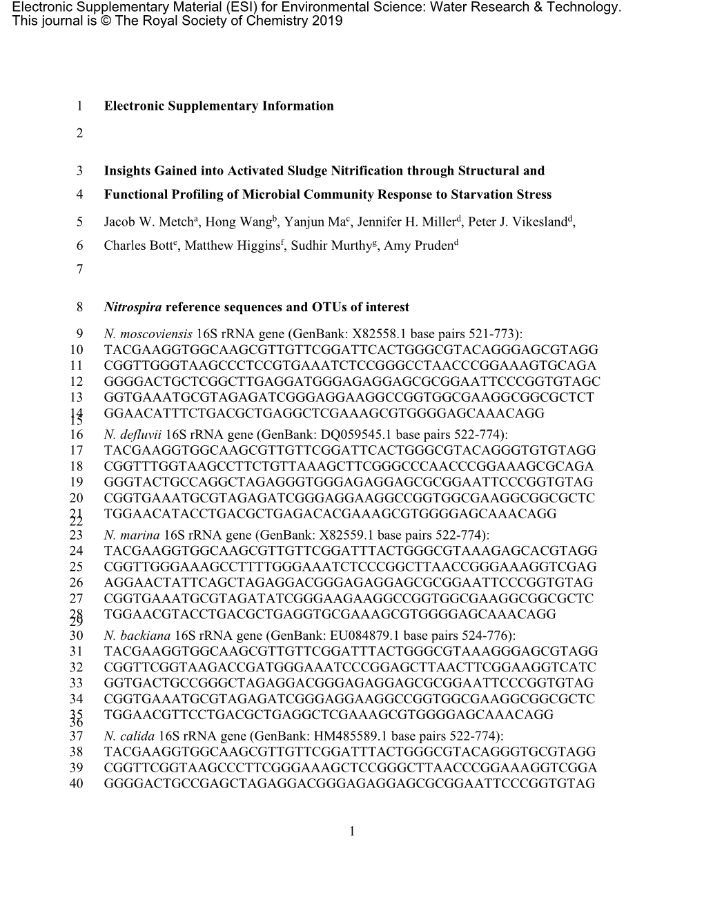 Supplementary Information Response JM-PJV