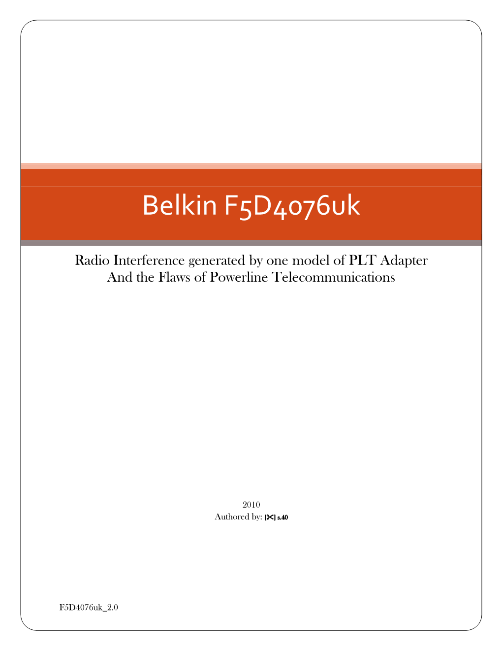 Belkin F5d4076uk