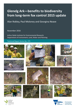 Glenelg Ark—Benefits to Biodiversity from Long-Term Fox Control 2015 Update