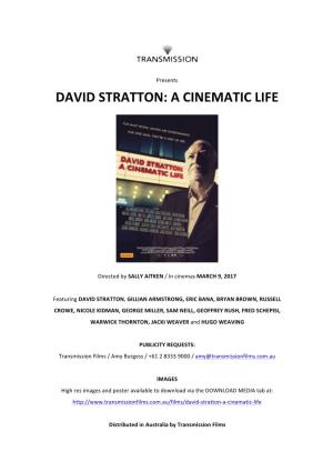 David Stratton: a Cinematic Life