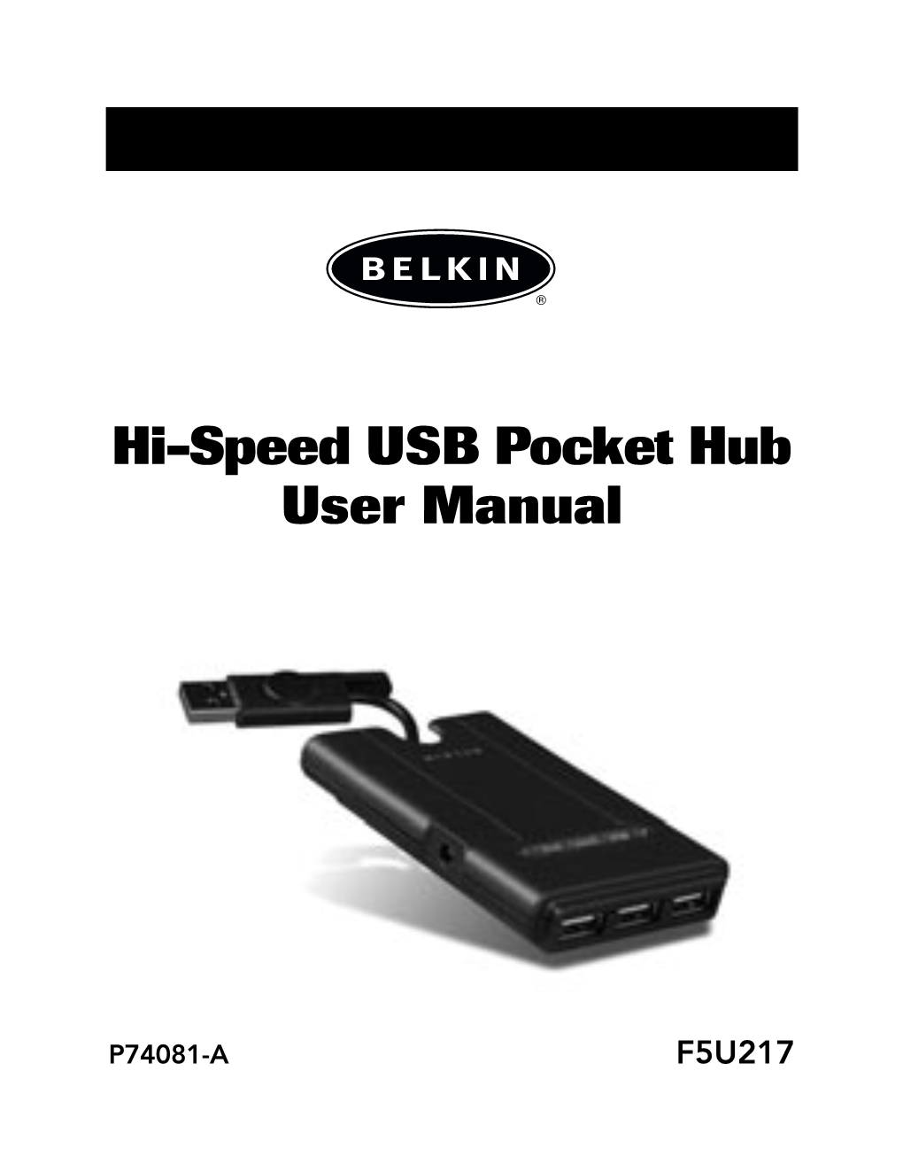 Hi-Speed USB Pocket Hub User Manual