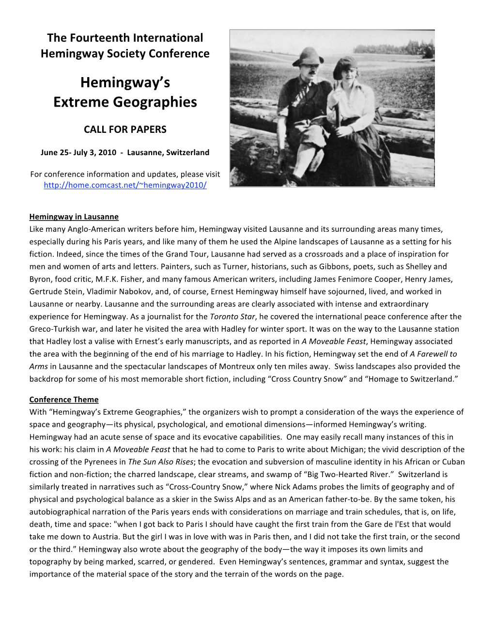 Hemingway's Extreme Geographies