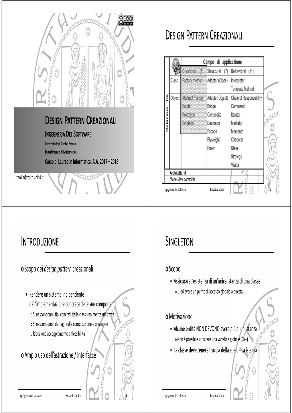 Design Pattern Creazionali