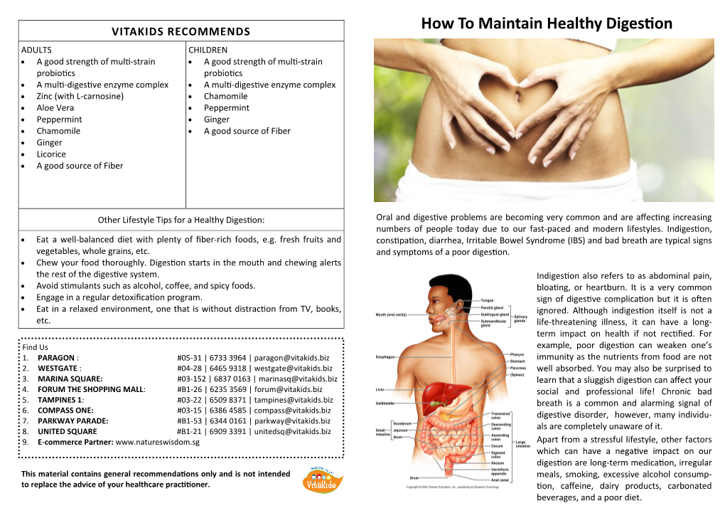 How to Maintain Healthy Digestion