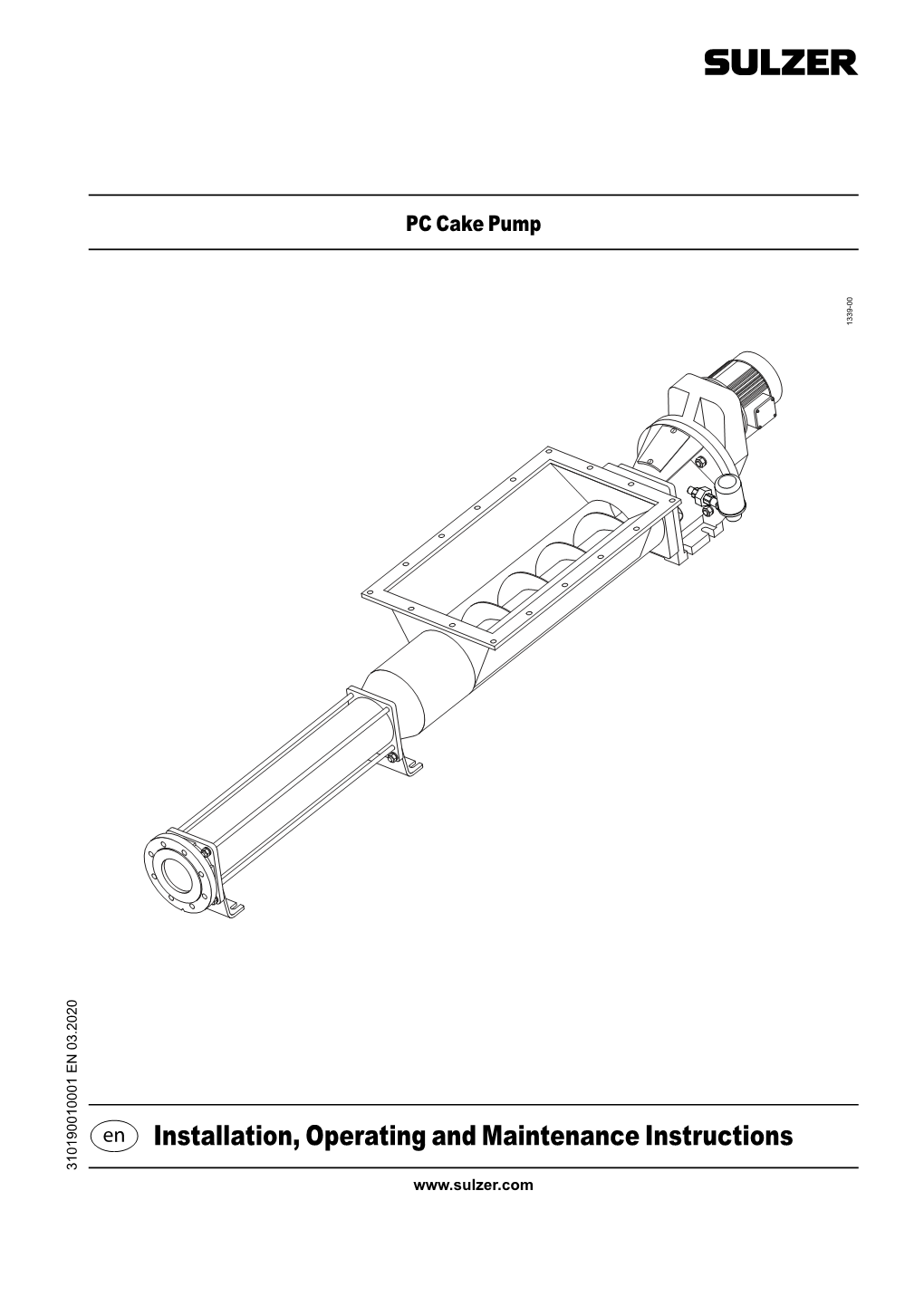 Installation, Operating and Maintenance Instructions 310190010001 EN 03.2020