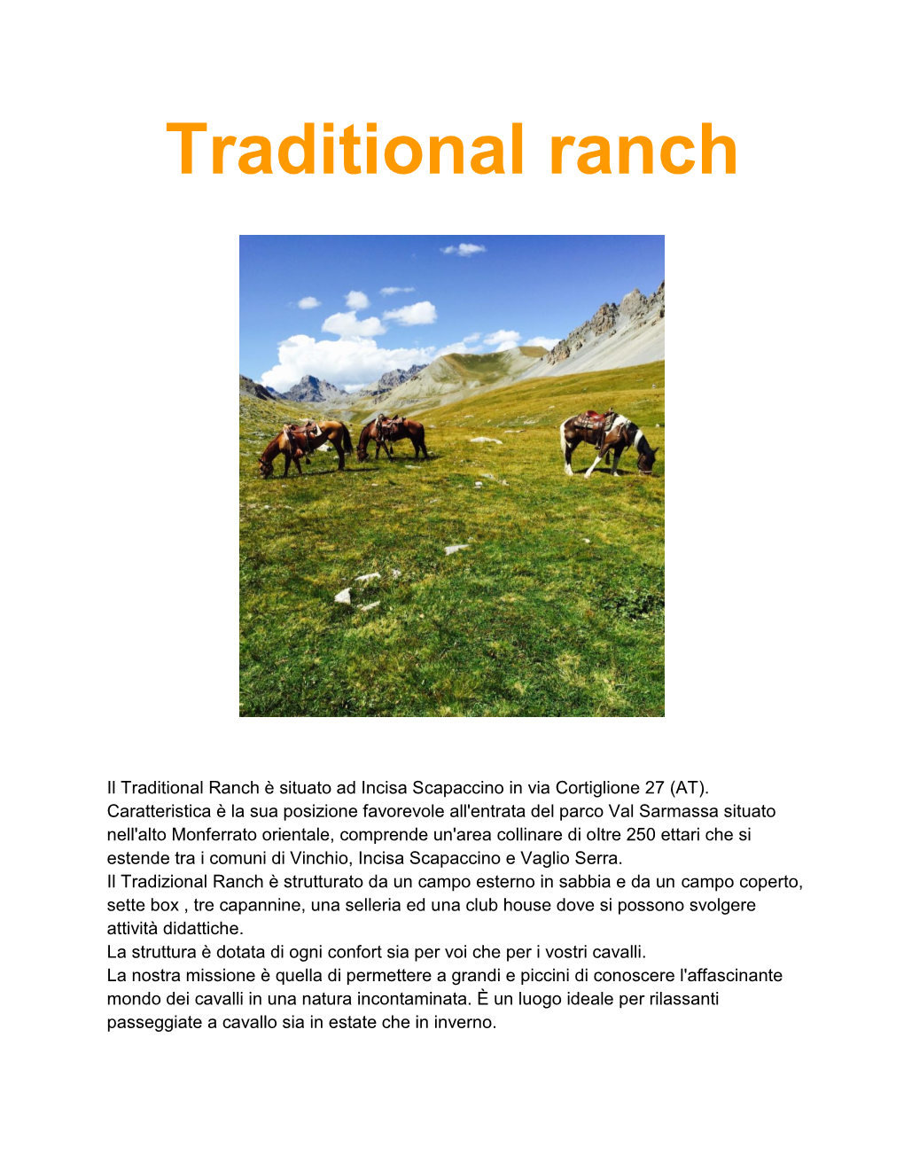 Traditional Ranch