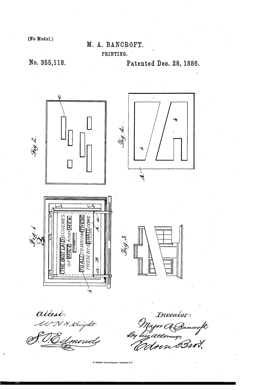 M. A. Bancroft, Printing