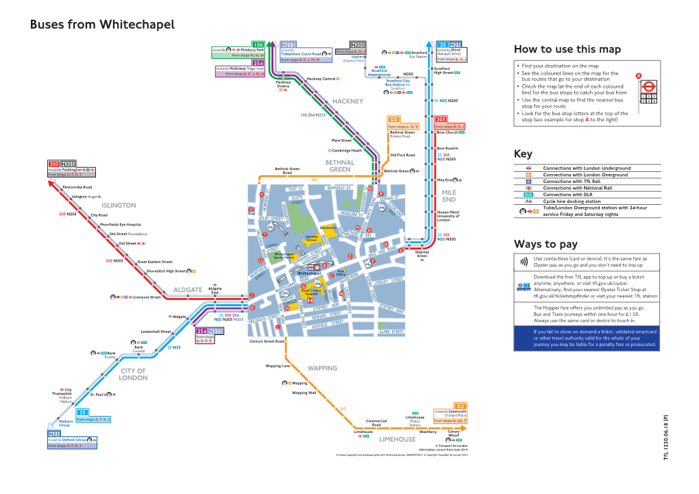 Buses from Whitechapel