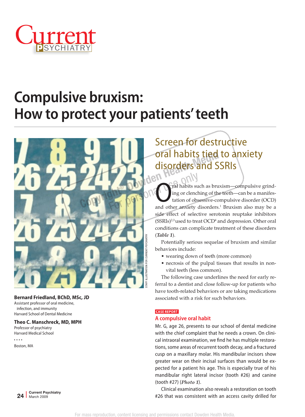 Compulsive Bruxism: How to Protect Your Patients’ Teeth