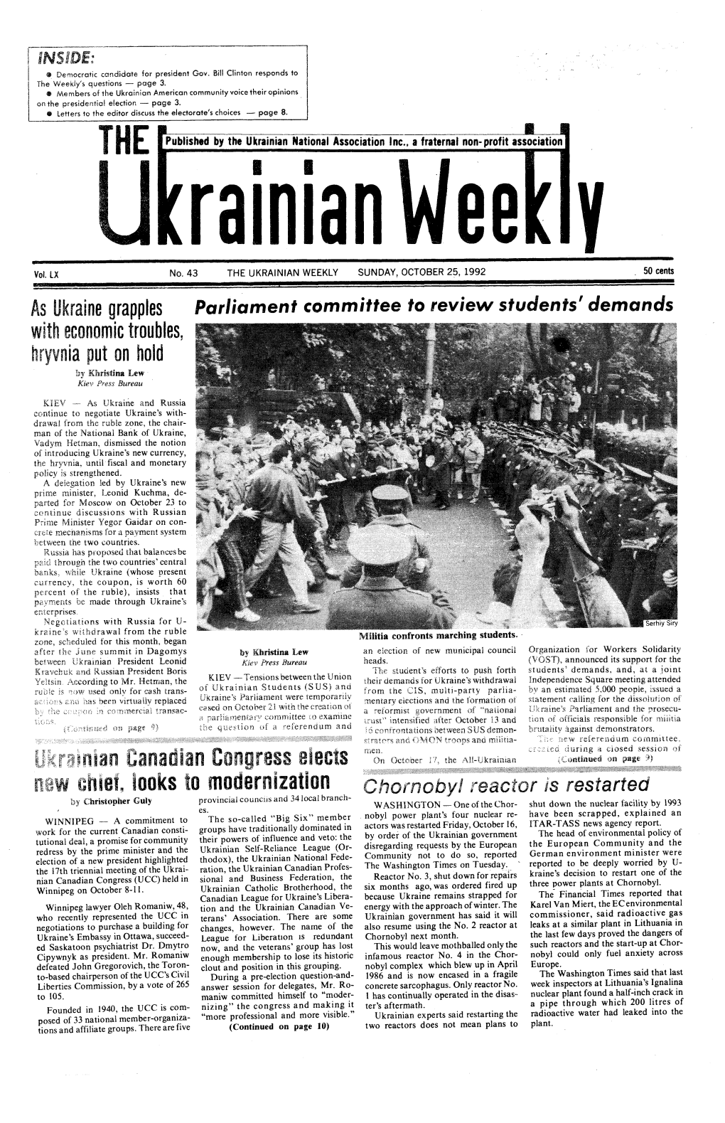 The Ukrainian Weekly 1992