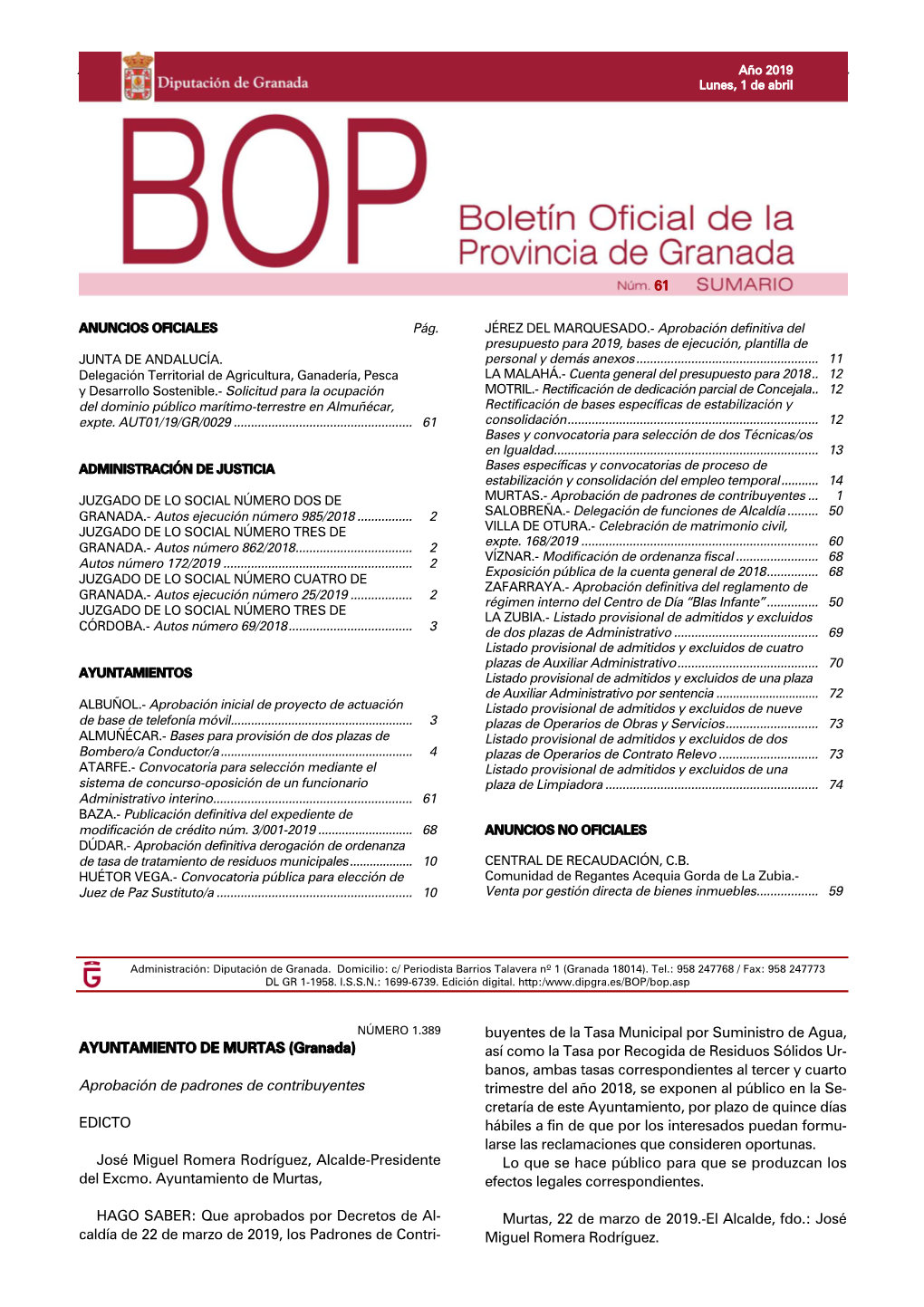 BOP 61, Lunes 1 De Abril.Qxd