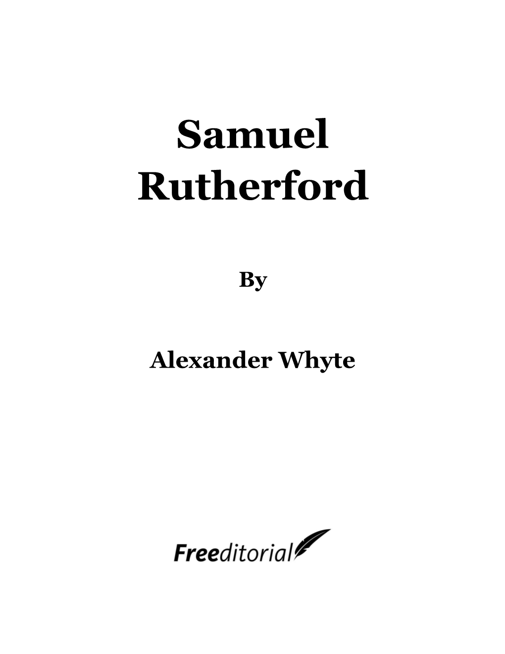 Samuel Rutherford