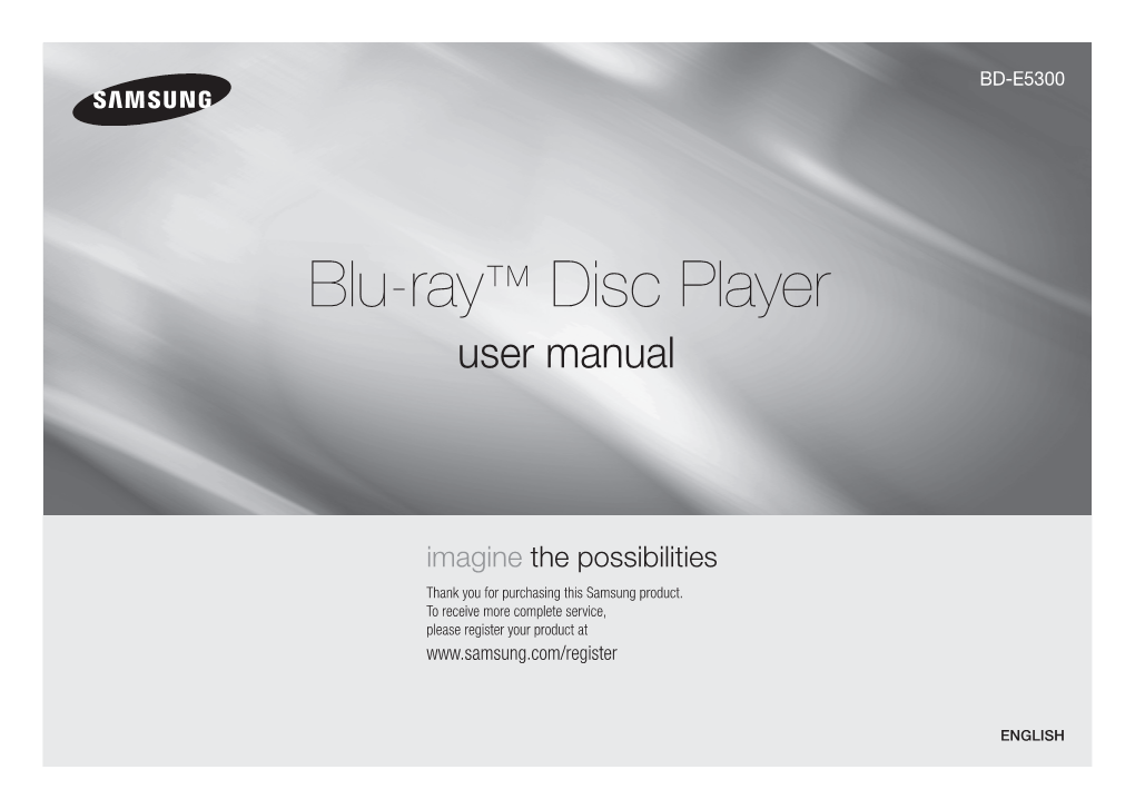 Blu-Ray™ Disc Player User Manual