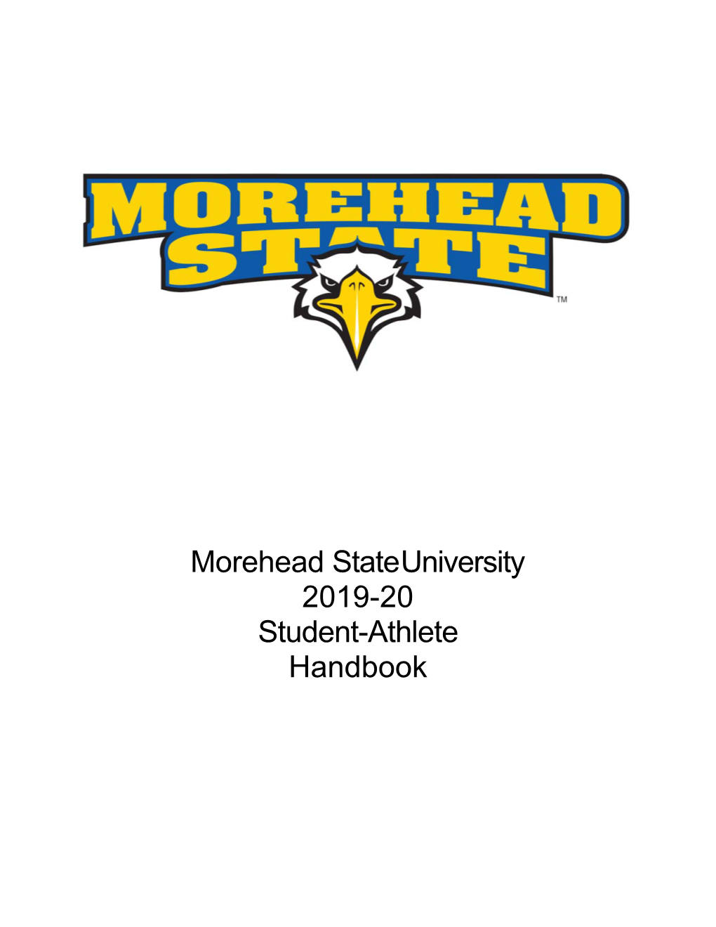 Morehead State University 2019-20 Student-Athlete Handbook