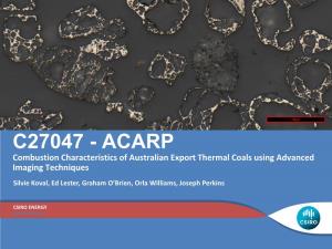 CSIRO Coal Petrography Laboratory and Coal Grain Analysis