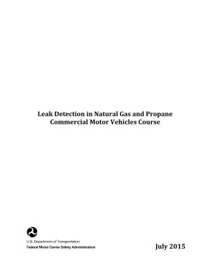 Leak Detection in Natural Gas and Propane Commercial Motor Vehicles Course