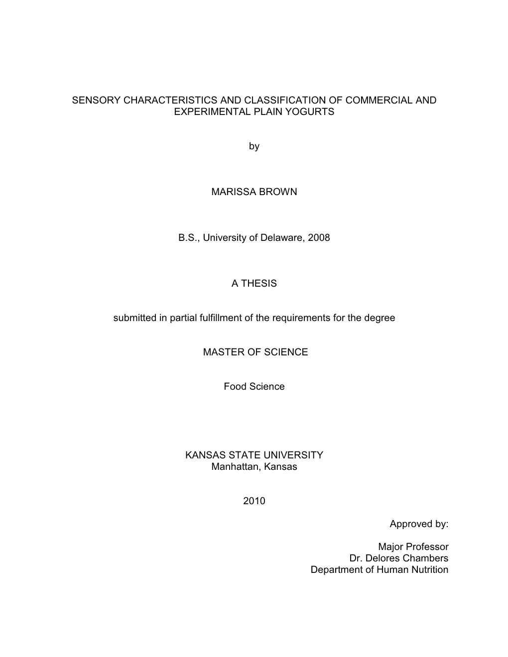 Sensory Characteristics and Classification of Commercial and ...