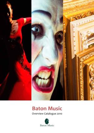 Baton Music Overview Catalogue 2010