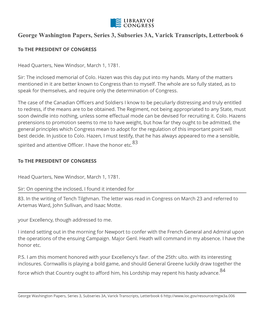 George Washington Papers, Series 3, Subseries 3A, Varick Transcripts, Letterbook 6
