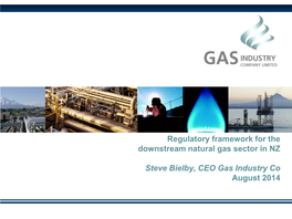 Regulatory Framework for the Downstream Natural Gas Sector in NZ