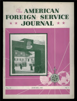The Foreign Service Journal, January 1937